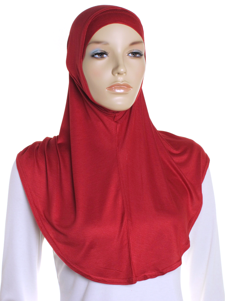 dark red hijab