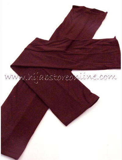 Burgundy Full Length Cotton Arm Sleeves - Hijab Store Online