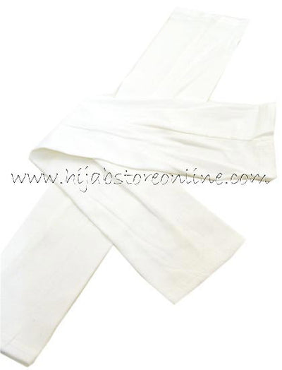 Cream Full Length Cotton Arm Sleeves - Hijab Store Online