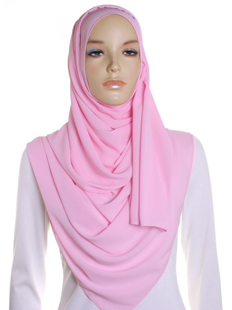 Baby Pink Premium Chiffon Hijab – Hijab Store Online