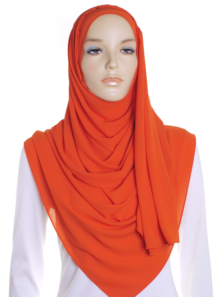 Orange on sale chiffon wrap
