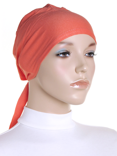 Coral Plain Tie Back Bonnet - Hijab Store Online