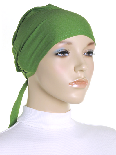 Holly Green Plain Tie Back Bonnet - Hijab Store Online