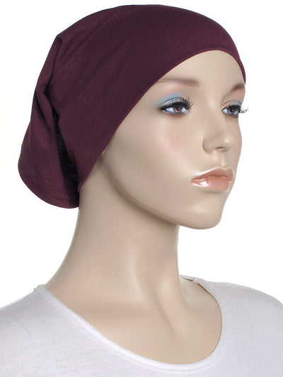 Dark Rasberry Plain Cotton Tube Underscarf - Hijab Store Online
