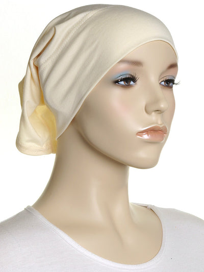 Light Canary Plain Cotton Tube Underscarf - Hijab Store Online