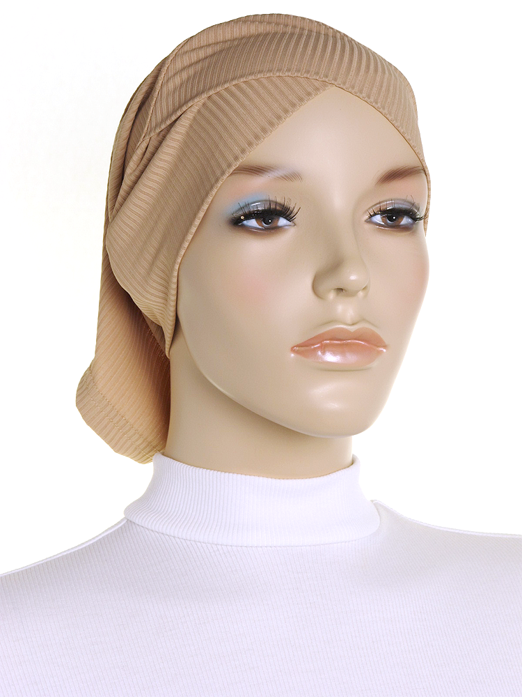 Buttermilk Criss Cross Ribbed Underscarf - Hijab Store Online