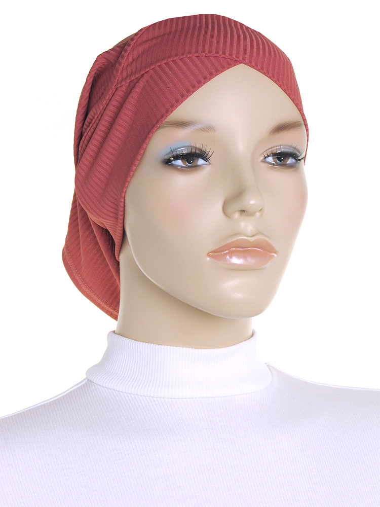 Honeysuckle Criss Cross Ribbed Underscarf - Hijab Store Online