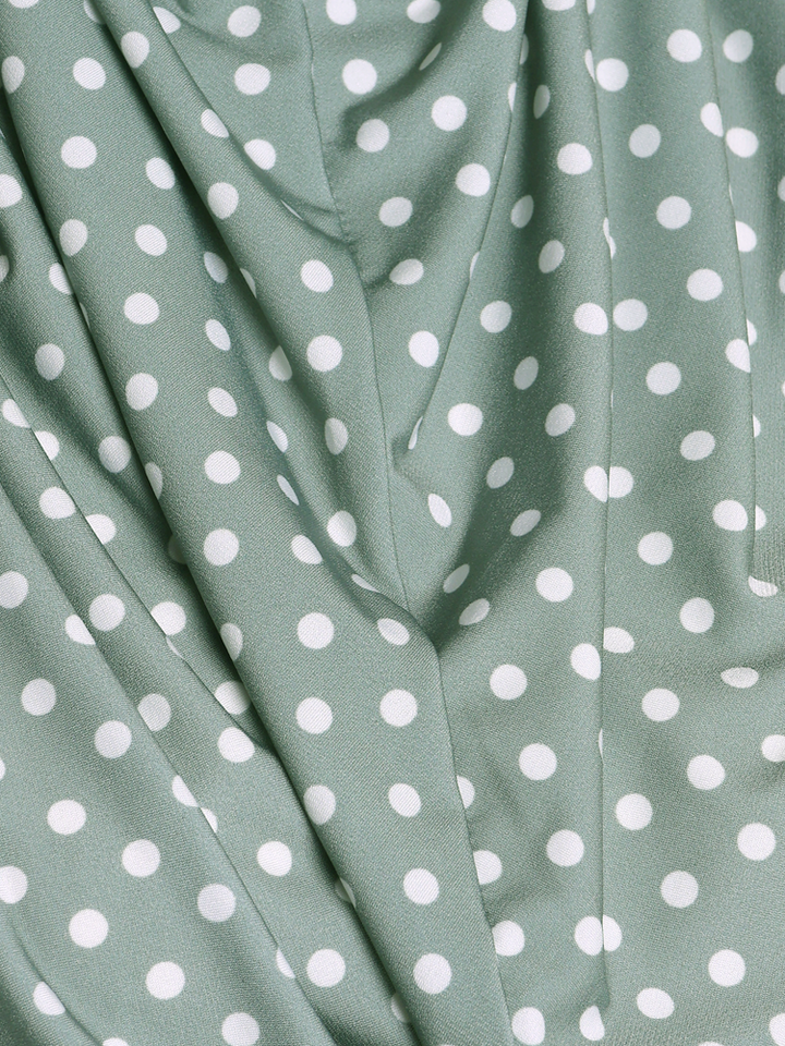 Sage Polka Dot Print Al Amira Hijab