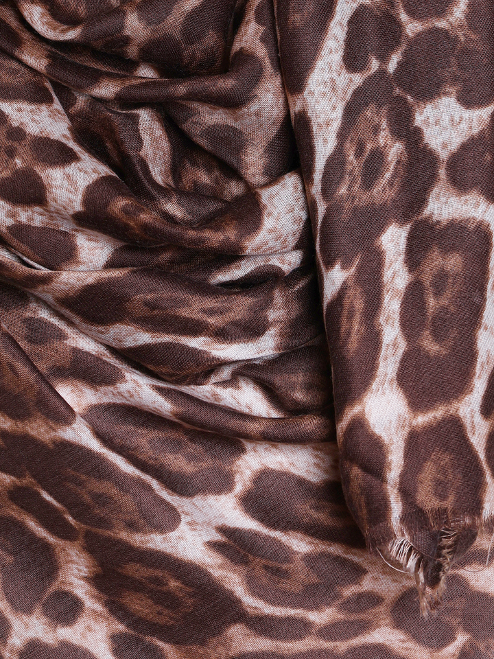Beige Animal Print Hijab
