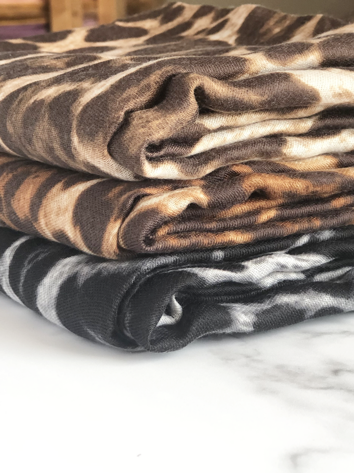 Beige Animal Print Hijab