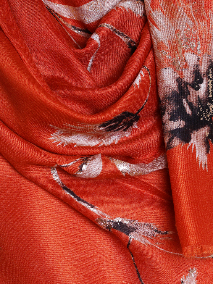 Rust Foil Sketch Hijab