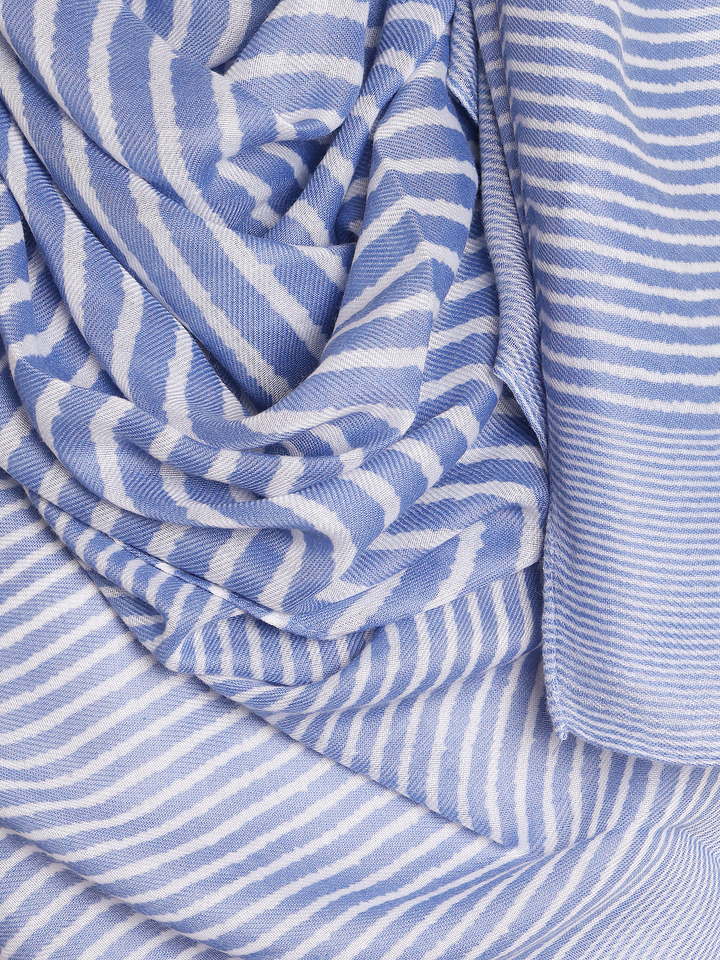 Blue Stripe Hijab