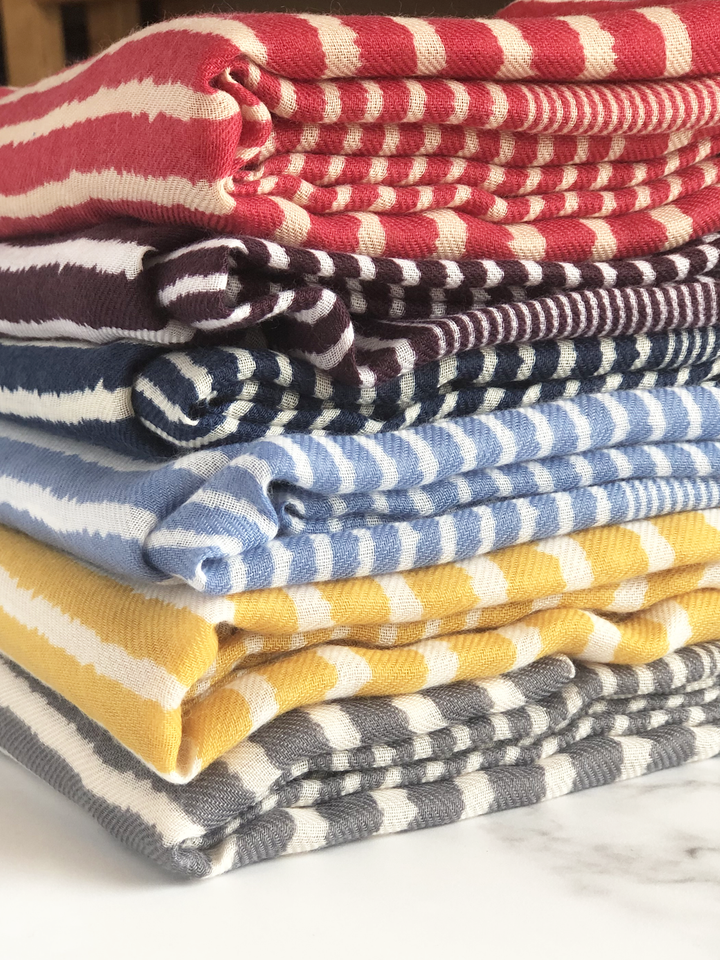 Navy Stripe Hijab