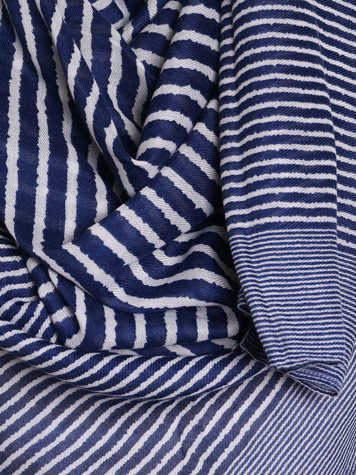 Navy Stripe Hijab