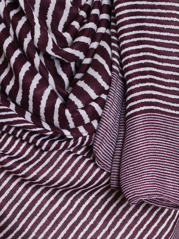 Purple Stripe Hijab