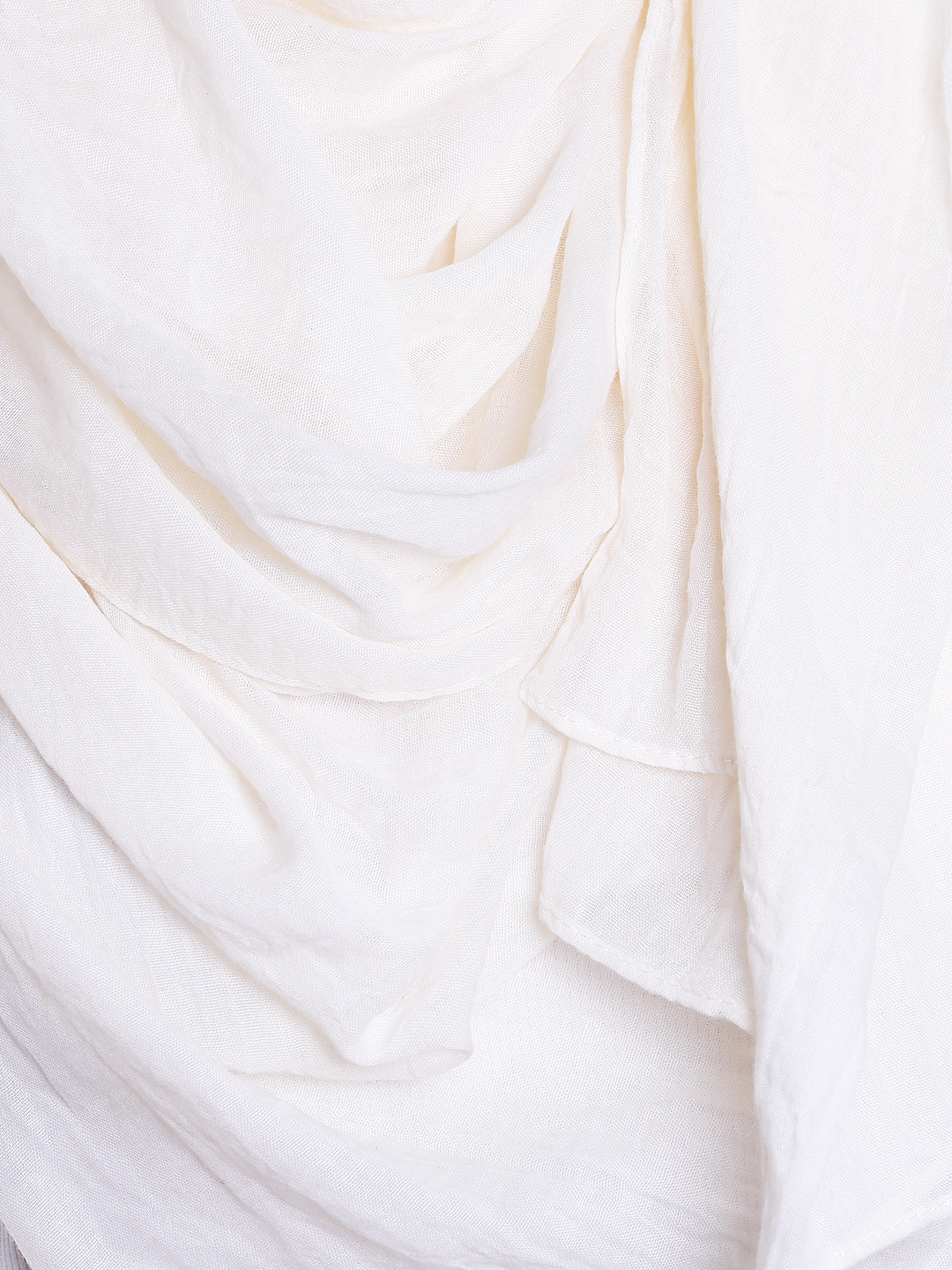 Cream XL Plain Cotton Hijab