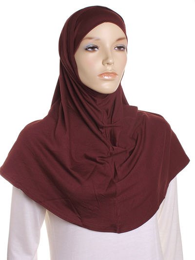 Berry Plain Cotton 2 Pce Al Amira Hijab - Hijab Store Online