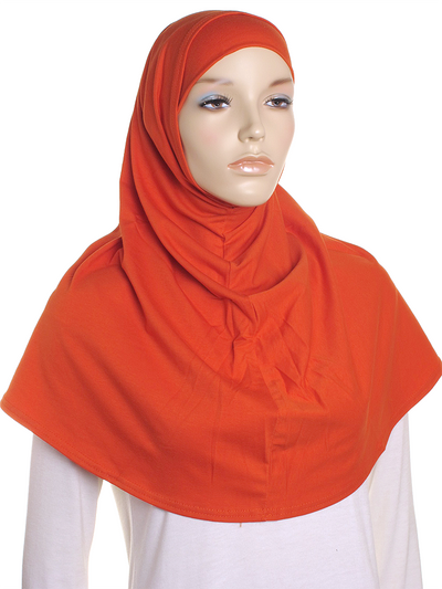 Bronze Plain Cotton 2 Pce Al Amira Hijab - Hijab Store Online