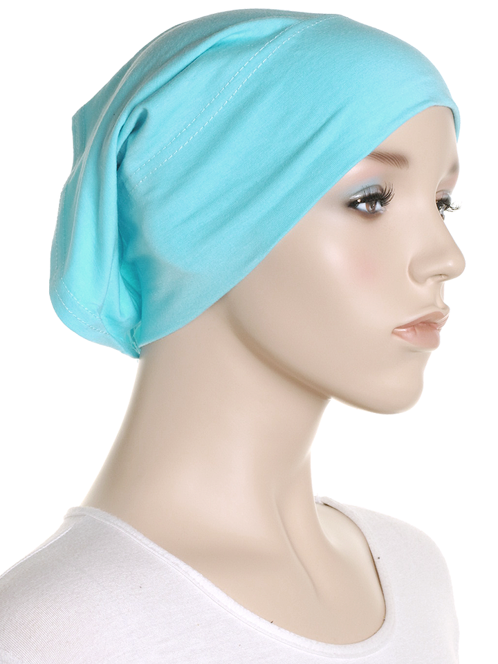 Light Teal Plain Cotton 2 Pce Al Amira Hijab - Hijab Store Online