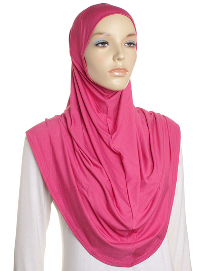 Cerise Plain Jersey Al Amira Hijab - Hijab Store Online