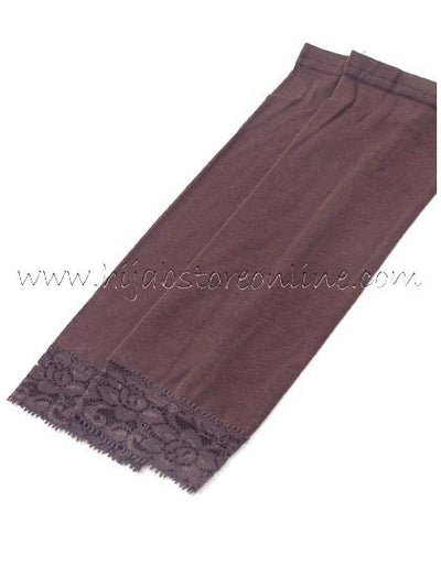 Brown Forearm Cotton Sleeves - Hijab Store Online