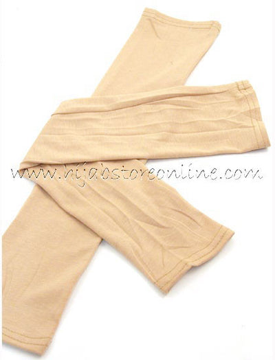 Caramel Full Length Cotton Arm Sleeves - Hijab Store Online