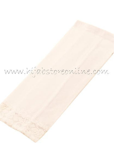 White Forearm Cotton Sleeves - Hijab Store Online