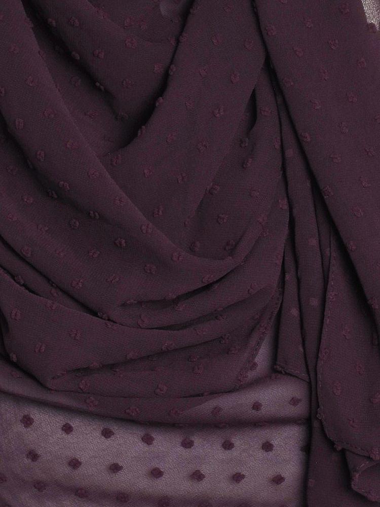 Amethyst Dotted Chiffon Hijab