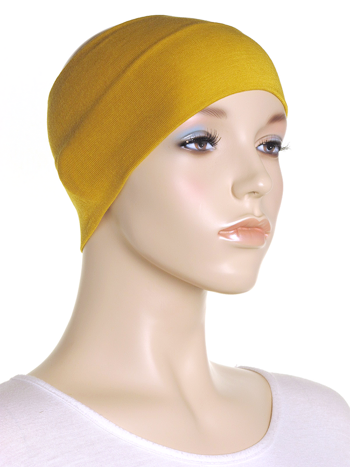 Mustard Wide Plain Headband - Hijab Store Online
