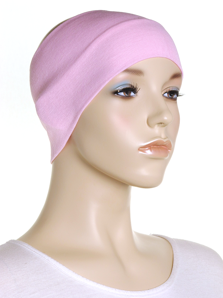 Pink Wide Plain Headband - Hijab Store Online