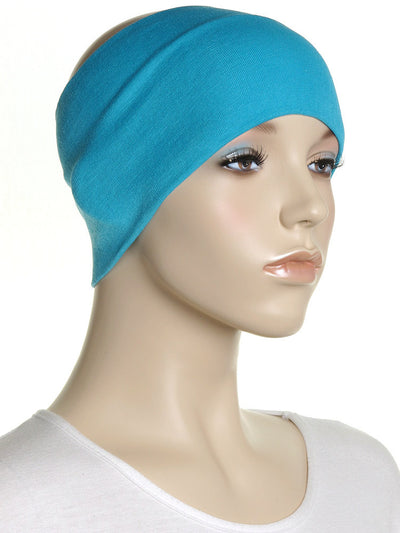Turquoise Wide Plain Headband - Hijab Store Online