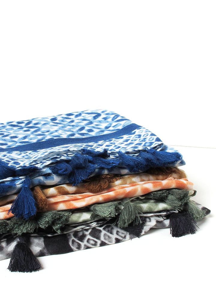Peach Ancient Circle Cotton Hijab