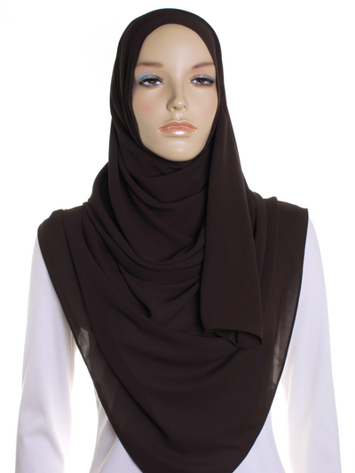 Sparkle Chiffon Hijab in Silver, Everyday Scarf