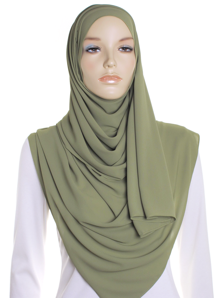 Light Khaki Premium Chiffon Hijab