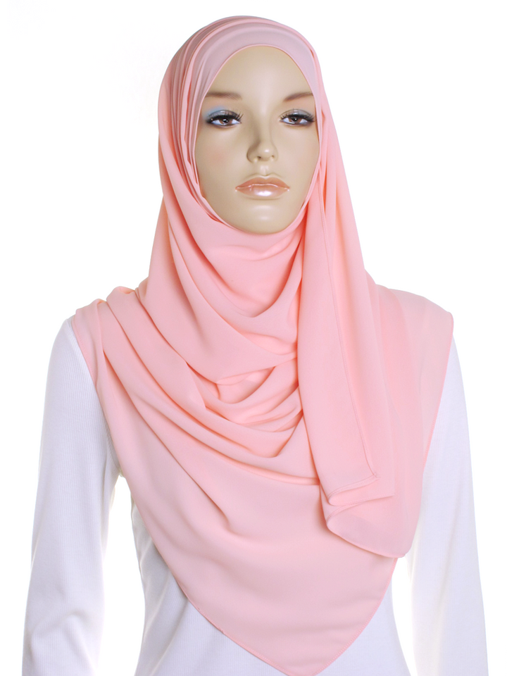 Peach Blush Premium Chiffon Hijab