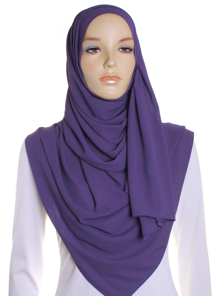 Plum Premium Chiffon Hijab