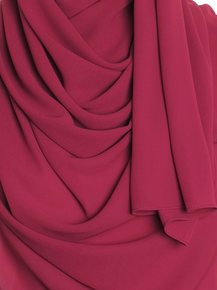 Raspberry Premium Chiffon Hijab