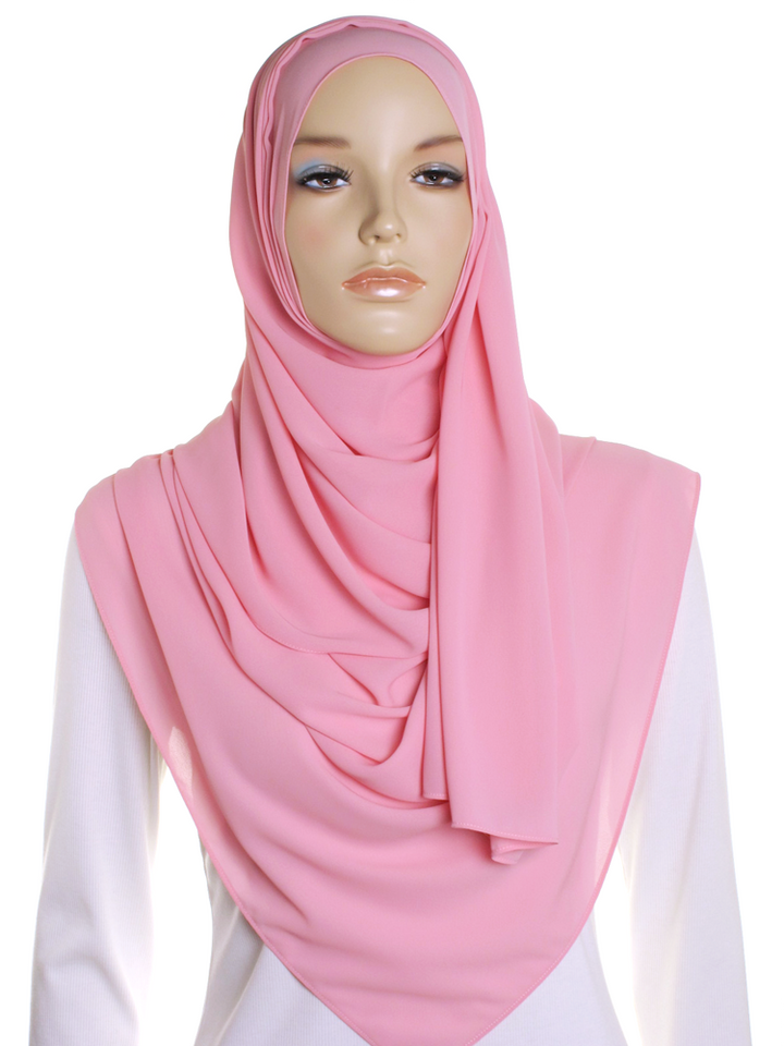 Rose Pink Premium Chiffon Hijab