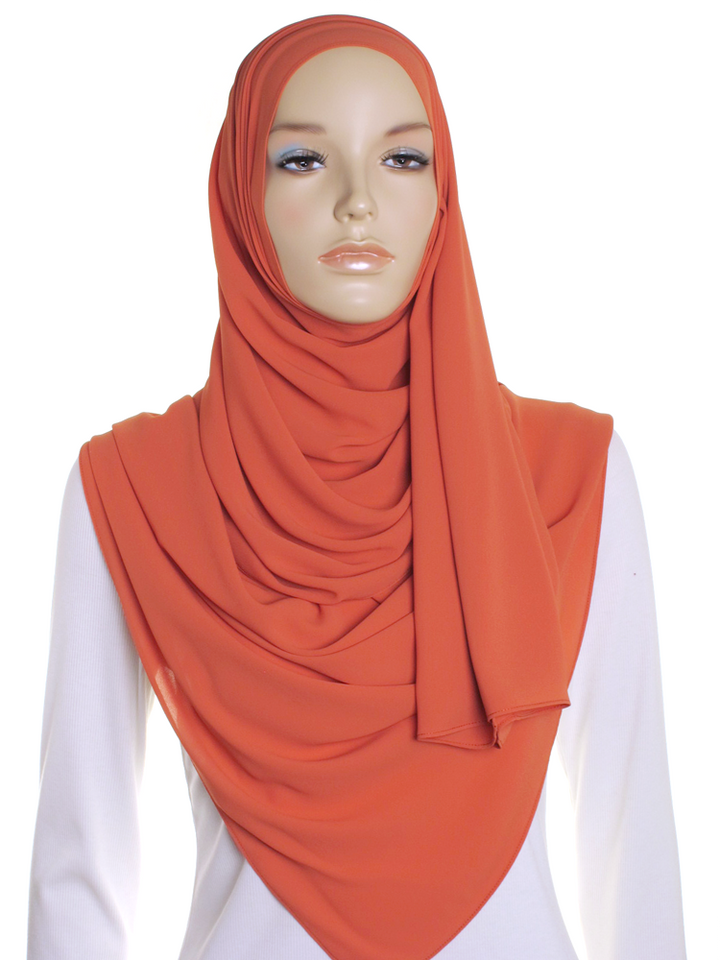 Russet Premium Chiffon Hijab