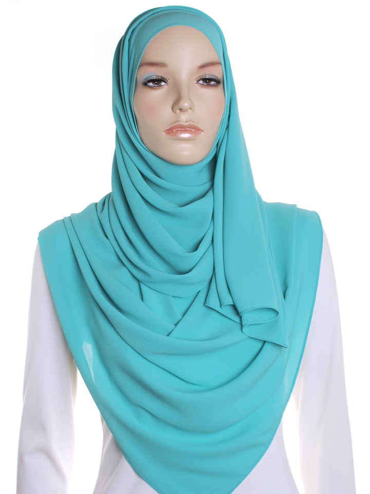 Teal Premium Chiffon Hijab