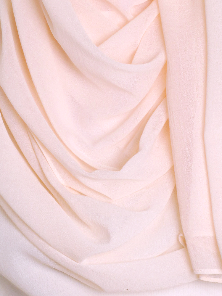 Peach Plain Cotton Hijab