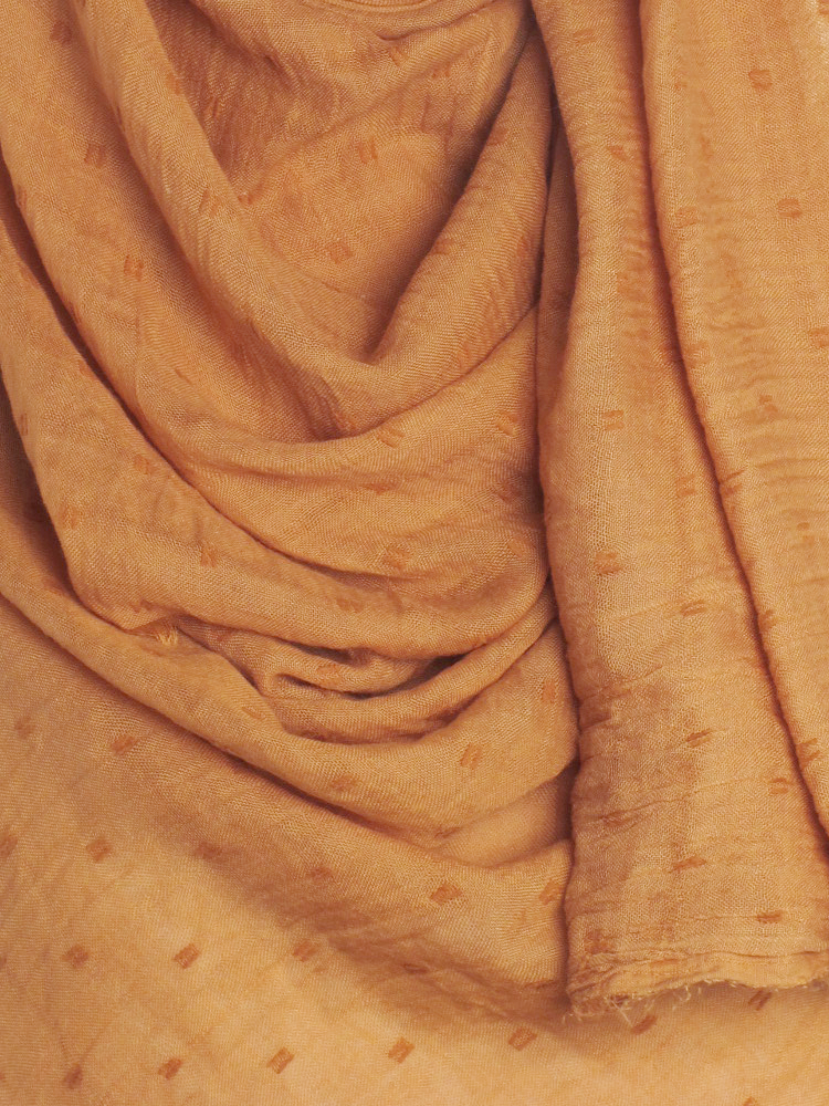 Dark Mustard Dotted Cotton Hijab - Hijab Store Online