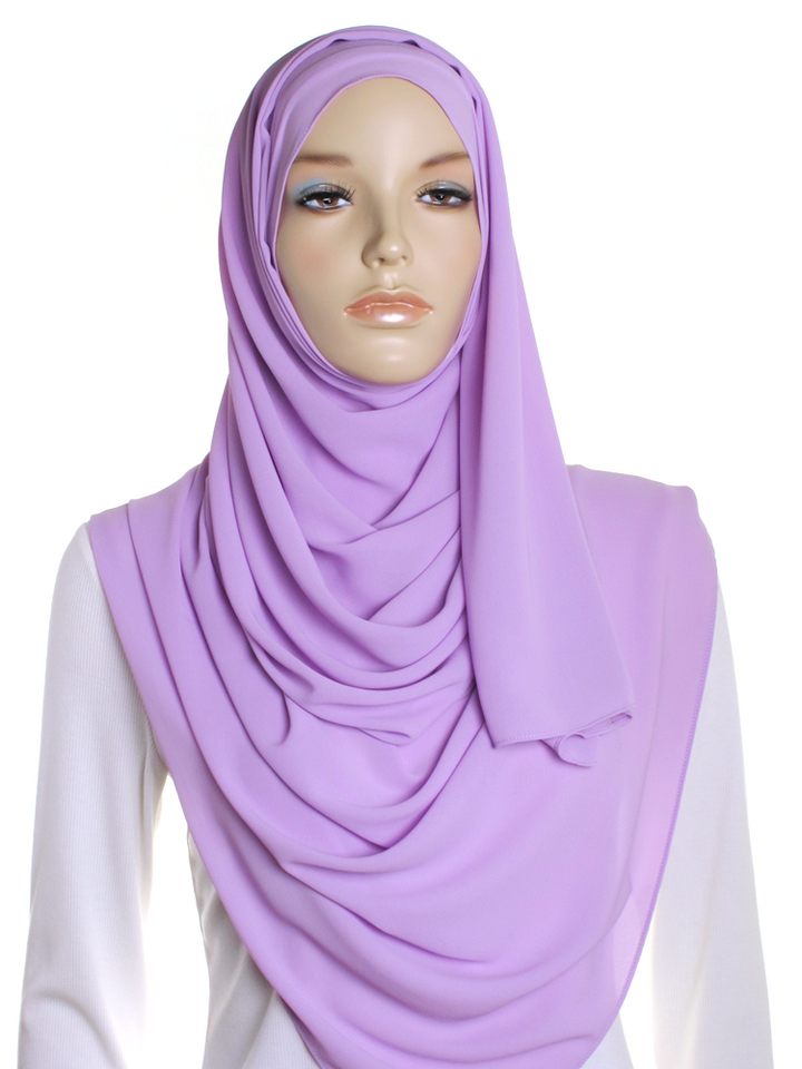 Lilac Premium Chiffon Hijab