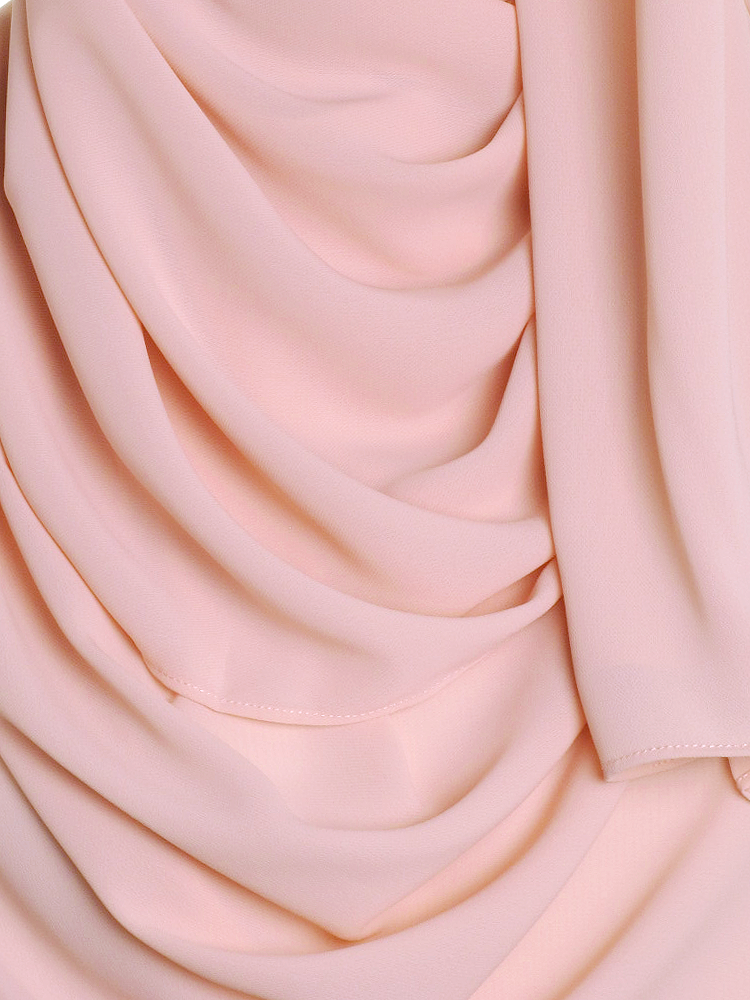 Pale Peach Premium Chiffon Hijab
