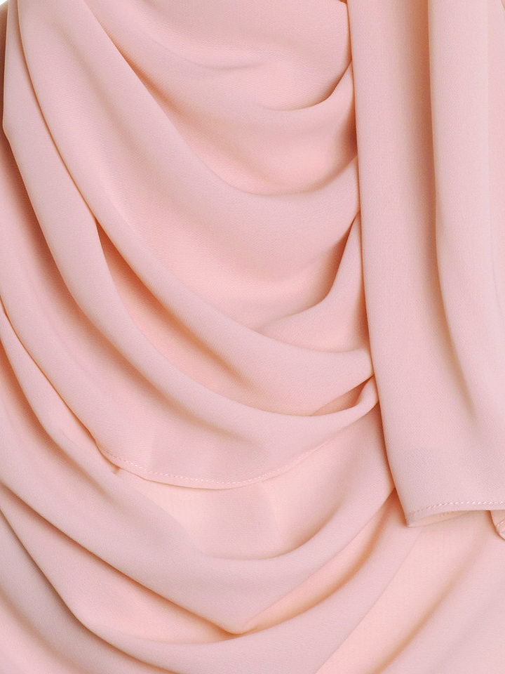 Pale Peach Premium Chiffon Hijab