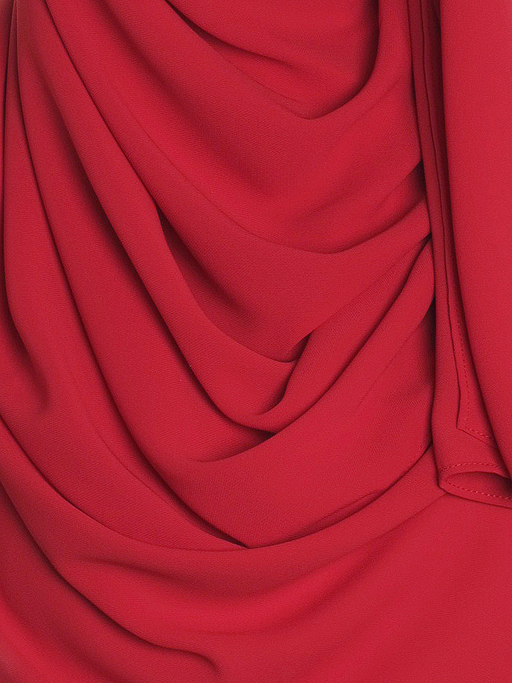 Red Premium Chiffon Hijab