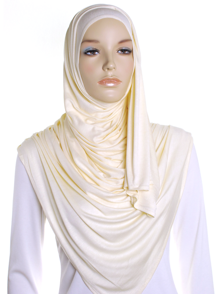 Dark Cream Premium Cotton Jersey Hijab