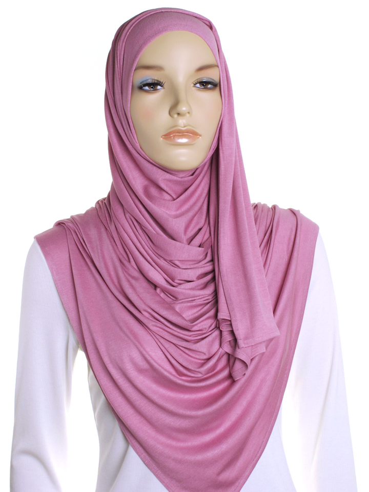 Dusky Rose Premium Cotton Jersey Hijab
