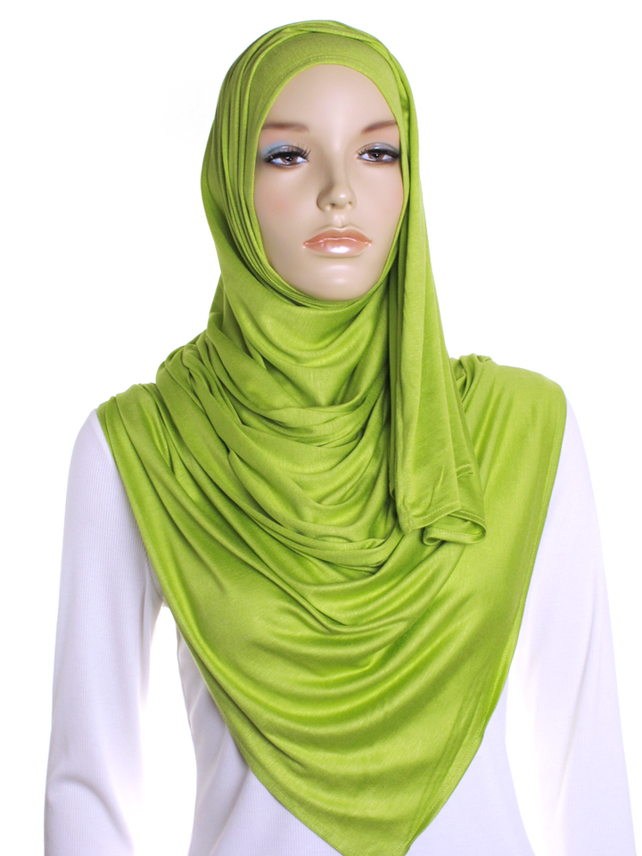 Nature Green Premium Cotton Jersey Hijab