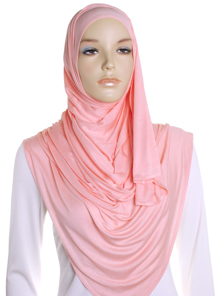 Salmon Pink Premium Cotton Jersey Hijab